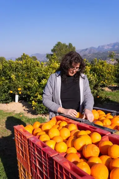 Una foto de uno de nuestros granjeros
