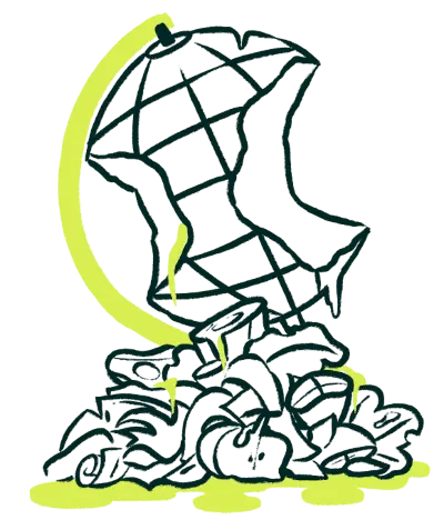 Un montón de comida desperdiciada